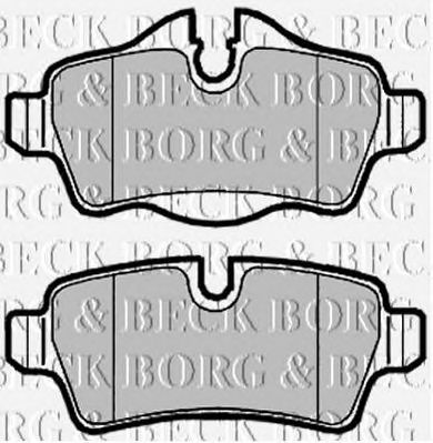 BORG & BECK bbp2025 -  Комплект тормозных колодок, дисковый тормоз